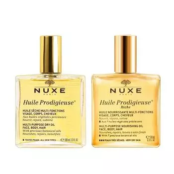 Nuxe Will Prodigy Juice Multi Dry Oil + Rich Oil 100ml (2-piece set), 1 set