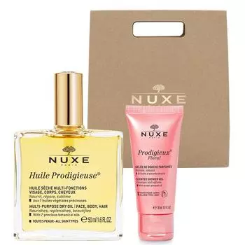 Nuxe Will Prodigy Multi Dry Oil 50 мл + Floral Shower Gel 30 мл Набор, 1 набор