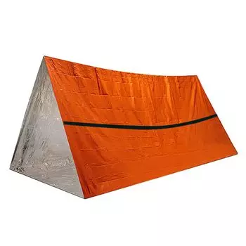 NUZAMAS палатка для выживания аварийная палатка аварийное термоодеяло термоспасательное укрытие складная палатка для выживания на открытом воздухе кемпинг пеший туризм приключения оранжевый