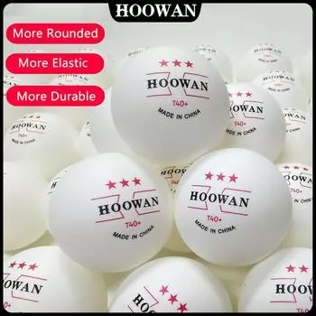 NWE 2,8 г Мячи для настольного тенниса 3 звезды HOOWAN T40 + Мяч для пинг-понга ABS Новый материал более круглый и стабильный 10pcs