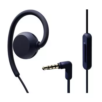 nwm Open Ear Wired Ear Speaker nwm WIRED Earphones that block your ears Earphones NTT sonority Navy Blue (Noom) (3.5mm) don t