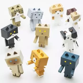 Nyanbo figure collection 2 set of ABS painted movable figure (1BOX 10) non-scale чёрный