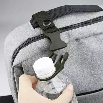 Nylon Backpack Buckle Carabiner Outdoor Mountaineering Water Cup Holder Hiking Camping Accessories Backpack Supplies