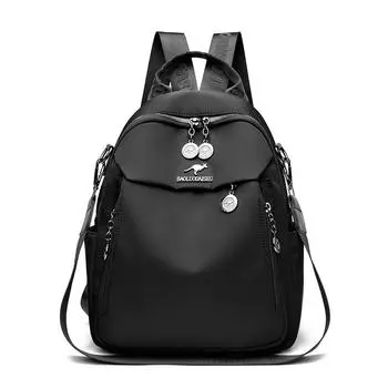 Nylon Backpack Travel Bag Women s Large Capacity Multi-function Shoulder Bag чёрный