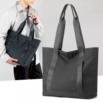 Нейлоновая сумка мужская сумка через плечо большая вместимость сумка чёрный