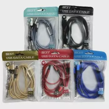 Nylon Braided 3-in-1 Fast Charging Cable - 2A Multi-Device Charger with Custom Logo