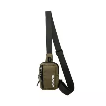 Nylon Crossbody Women s Sports Mini Shoulder Bag Khaki