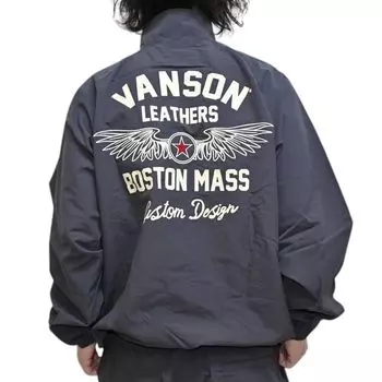 Nylon Jacket Windbreaker Flying Star Lining Mesh Weak Water Repellent [Banson] NVSZ-2510 Men s (JP, Alphabet, XL, Charcoal) древесный уголь