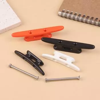 Nylon Low Flat Cleat Open Base Cleat With 2 Screws Marine Boat Yacht Deck Line Rope Tie Kayak Canoe Deck Accessories белый