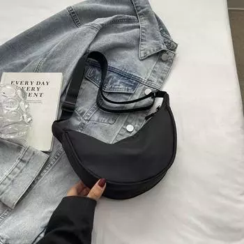 Nylon Messenger Bag Female Tide Dumpling Bag Light Sports Wind Small Satchel Underarm Shoulder Bag Bags оранжевый