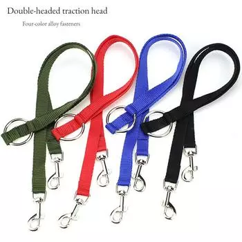 Nylon Rope Double Head Traction Not Easy To Break Army Green Nylon Traction Belt Dog Leash Strong And Durable Pet Leash
