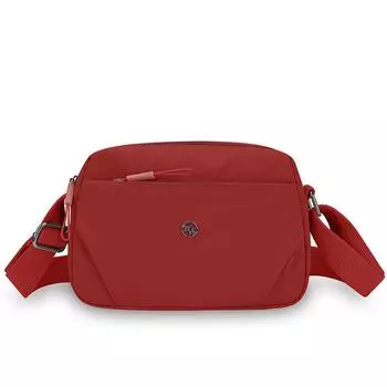 Nylon Small Bag Multi-compartment Zipper Small Square Bag Women s Shoulder Bag Crossbody Bag красный