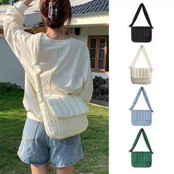 Нейлоновая сумка-тоут, повседневная сумка через плечо, большая вместительная сумка через плечо для девушек и женщин, регулируемый модный ремень через плечо зелёный