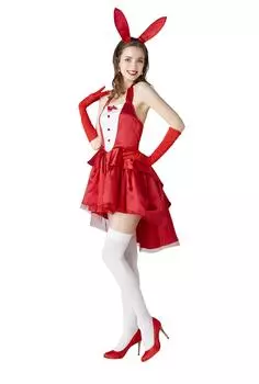 Костюм кролика цвета шампанского NYW, красный женский