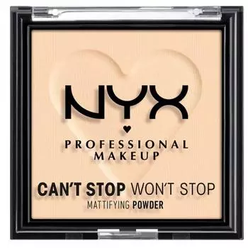 Nyx Can t Stop Won t Stop Mattifying Powder Fair