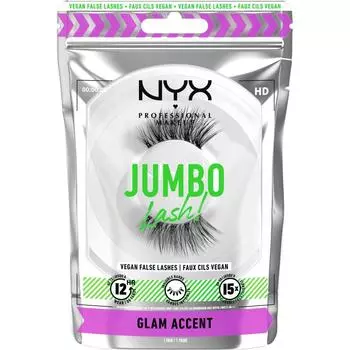 Nyx NYX false eyelashes jumbo lash 06 Glam Accent (1 pair), 2 pcs.