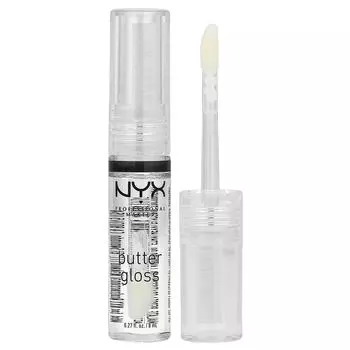 NYX Professional Makeup, Butter Gloss, Lip Gloss, 54 Sugar Glass, 8ml (0.27oz)