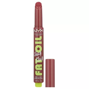NYX Professional Makeup, Lip Oil Slick Click, Shiny Lip Balm, 03 No Filter Need, 2g (0.07oz)