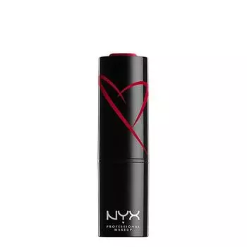 NYX PROFESSIONAL MAKEUP Shout Loud Satin Lipstick Shea Butter Infused Hot In Here Burnt Red, 0,12 унции