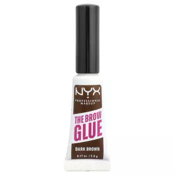 NYX Professional Makeup, The Brow Glue, Instant Brow Styler, 04 Dark Brown, 5g (0.17oz)