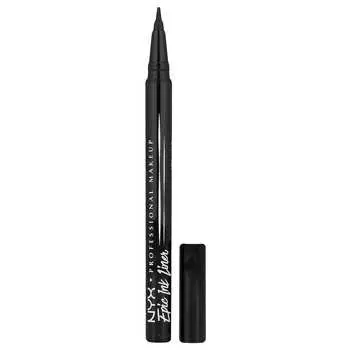 NYX PROFESSIONAL MAKEUP Водостойкая подводка Epic Ink Liner, 01 Черный, 1 мл (0,03 жидких унций)
