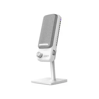 NZXT Capsule Elite Wired USB Microphone White Cardioid Gaming Microphone (White, AP-PUMIC-W1, SP1193)