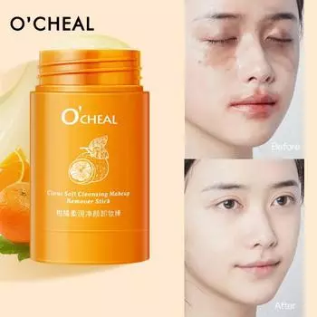 O CHEAL Citrus Soft Hydration Purifying Avocado Очищающий и увлажняющий гель-стик для снятия макияжа с пор 01