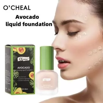 O CHEAL Foundation Concealer Стойкий, не снимающий естественный нюдовый макияж, осветляющий тон кожи, увлажняющий и питательный тональный крем 30ml
