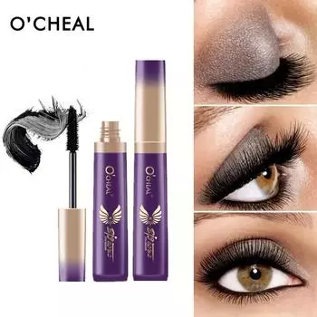O CHEAL Mascara Черная водостойкая несмываемая удлиняющая и подчеркивающая тушь для ресниц с большой головкой 8g