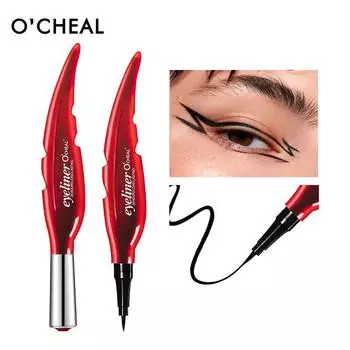 O CHEAL Red Feather Eyeliner, черный стойкий, не размазывающийся, толстый и гладкий водостойкий гель-карандаш для подводки глаз
