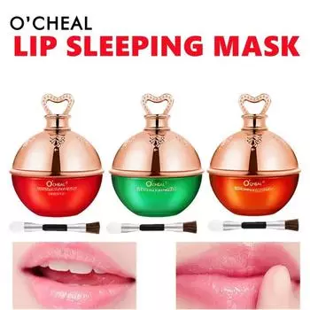 O CHEAL Увлажняющая маска для губ Алоэ Вера Увлажняющая маска для губ Длительное увлажнение Увядание линий губ Восстанавливающее влагу Масло для спящих губ