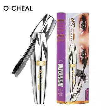 O CHEAL Volume & Curl Cool Black Водостойкая не размазывающаяся удлиняющая тушь для ресниц с большой головкой 8g