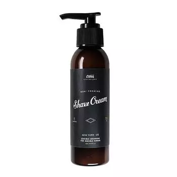 O Douds Natural Shaving Cream with Eucalyptus and Lime Scent - Quick, Clean and Easy Soap for Men, No Foam, 1 x 160ml