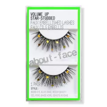 О Face Volume Up Накладные ресницы с декоративными звездами 1 пара