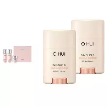 O HUI Day Shield Aqua Sun Stick To Go SPF50+ PA++++ 2P + Miracle Moisture 3-х предметный набор