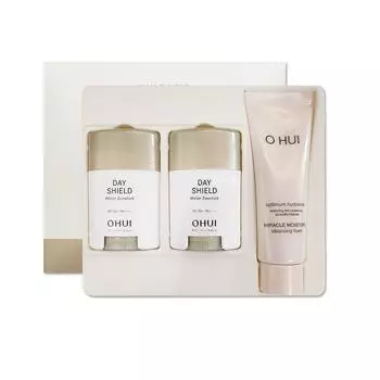 O HUI Day Shield Water Sun Stick Duo Set 14 г 2 шт. Miracle Foam 40 мл