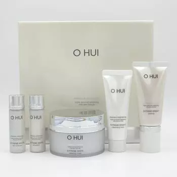 O HUI Extreme White Sleeping Mask Special Set 5 предметов, отбеливание, антивозрастной, увлажняющий, корейская косметика, Kbeauty, образец