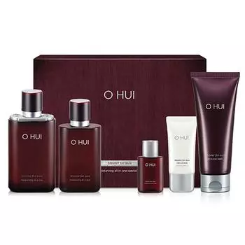 O HUI Meister for Men Увлажняющий комплексный крем 110 мл + 80 мл + 25 мл + средство для умывания 200 мл + солнцезащитный крем 20 мл, 1 набор 1 SET