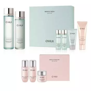 O HUI Miracle Aqua базовая косметика 2 вида + Miracle Moisture Miniature базовая косметика 3 вида набор
