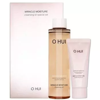 O HUI Miracle Moisture Cleansing Oil Special / Основной продукт 150 мл + Пена 40 мл, 1 набор