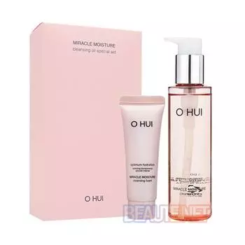 O HUI Miracle Moisture Очищающее масло 150 мл + Очищающая пенка 40 мл