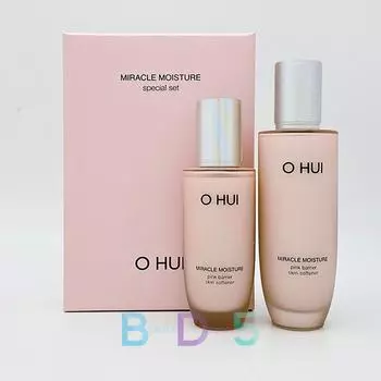 O HUI Miracle Moisture Pink Barrier Skin Softener 2-piece special set/, 1 set