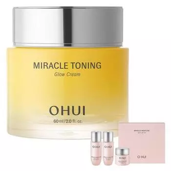 O HUI Miracle Toning Glow Cream 60 мл + Miracle Moisture Miniature Basic Cosmetics Kit из 3 предметов
