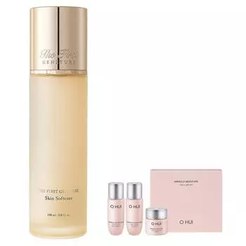 O HUI Первый натуральный смягчитель кожи 150 мл + Miracle Moisture Miniature Basic Cosmetics Kit из 3 предметов