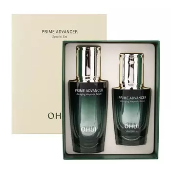 O HUI Prime Advancer De-Aging Ampoule Serum Special Set 50ml+20ml