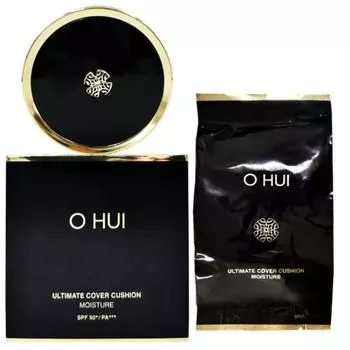 O HUI Ultimate Cover Lifting Cushion Foundation оригинальная основа 15 г + сменный блок 15 г, нет. 02 Медово-бежевый, 1 комплект