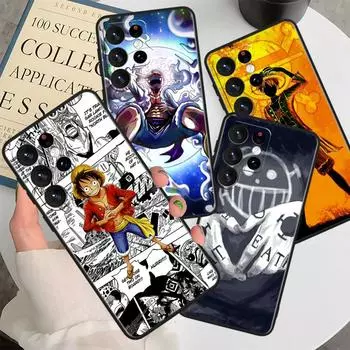 O-ne P-iece аниме Луффи для Samsung M62 M52 M33 M32 M31 M30 M23 M22 M21 Note 20 10 9 8 Ultra Plus Lite черный чехол для телефона Samsung Note 8