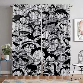 O-piece Modern Living Room Curtains for Camera Halloween Decoration Blackout Curtain for Room 2 Panel Home Interior Curtains W50xH70cmx2pcs-CL