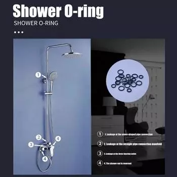 O-Ring Assortment Kit Faucet Washers O Rings Leak-Proof Gasket Kit Sealing Connections Washer Orings O Ring Kit Rubber Rings For