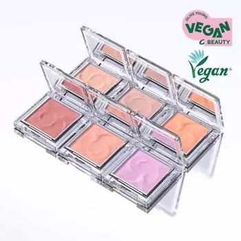 О румянах Tone Fluffy Wear 6 видов,корейская косметика, КПОП 01 Veil Peach